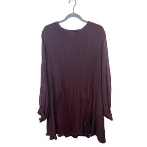 Zara Dark Purple Long Sleeve Mini Dress Size XXL